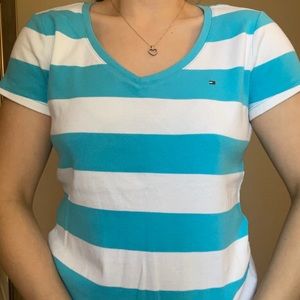 Tommy Hilfiger Blue White Stripped Top